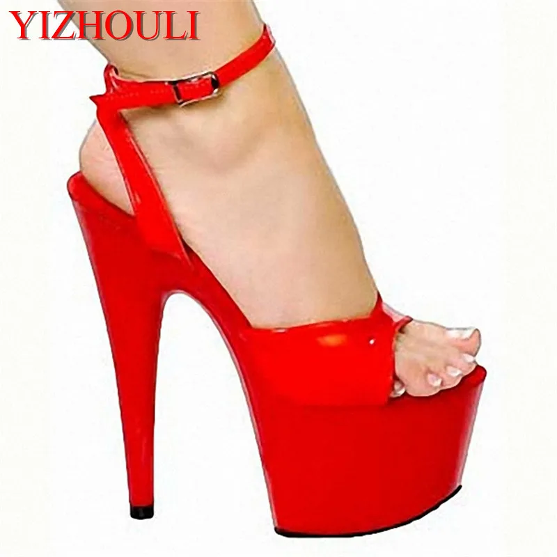 Best sexy high-heeled 15 cm high shoes waterproof platform sandals fish mouth photograph photo Sandals | Обувь