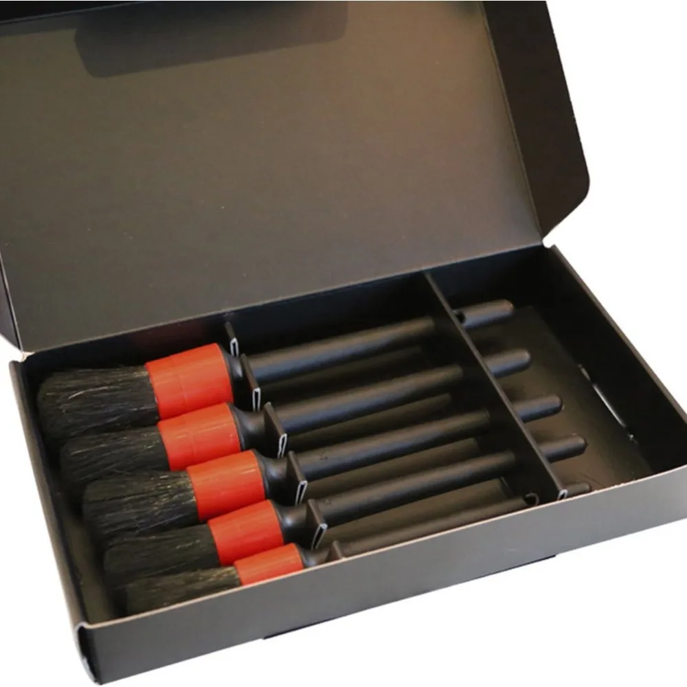 

Набор многофункциональных щеток для чистки натурального кабана, 5 шт., щетки для чистки автомобильной двери, кожаного сиденья, приборной пан...