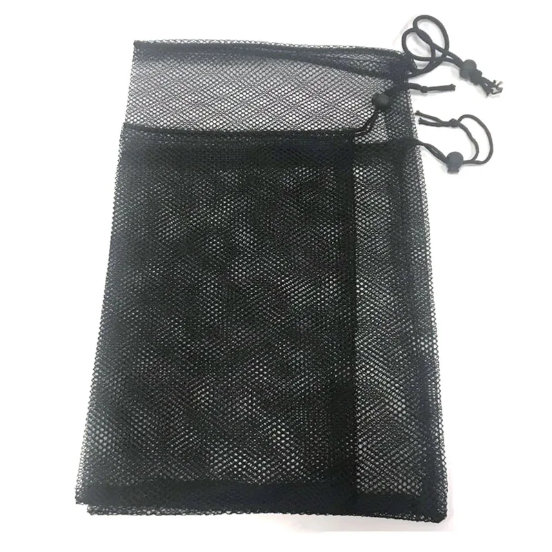 

2pcs Rope Black Aquarium Mesh Bag Aquarium Pond Filter Net Bag For Bio Ball Carbon Media Aquarium Fish Tank Isolation Bag