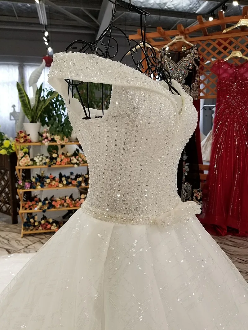 LS35644 свадебное платье цвета слоновой кости с открытыми плечами v-образным вырезом