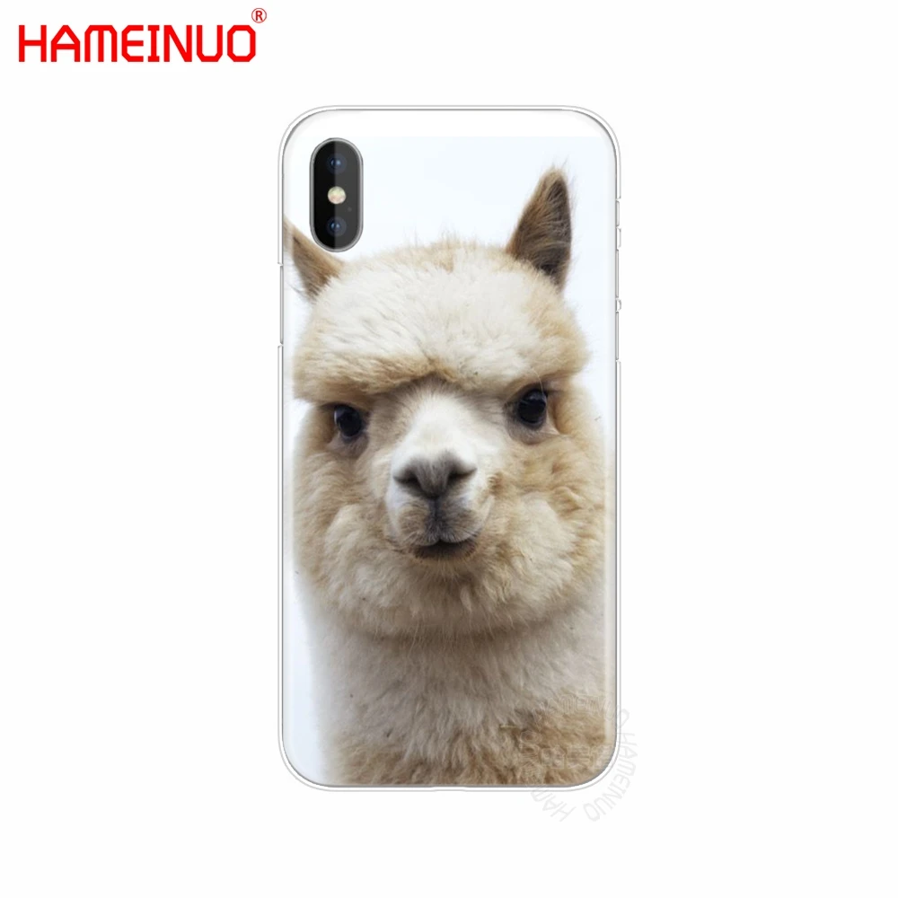 HAMEINUO милый Альпака Рождество чехол для мобильного телефона iphone X 8 7 6 4 4S 5 5S SE 5c 6s plus - Цвет: 40404