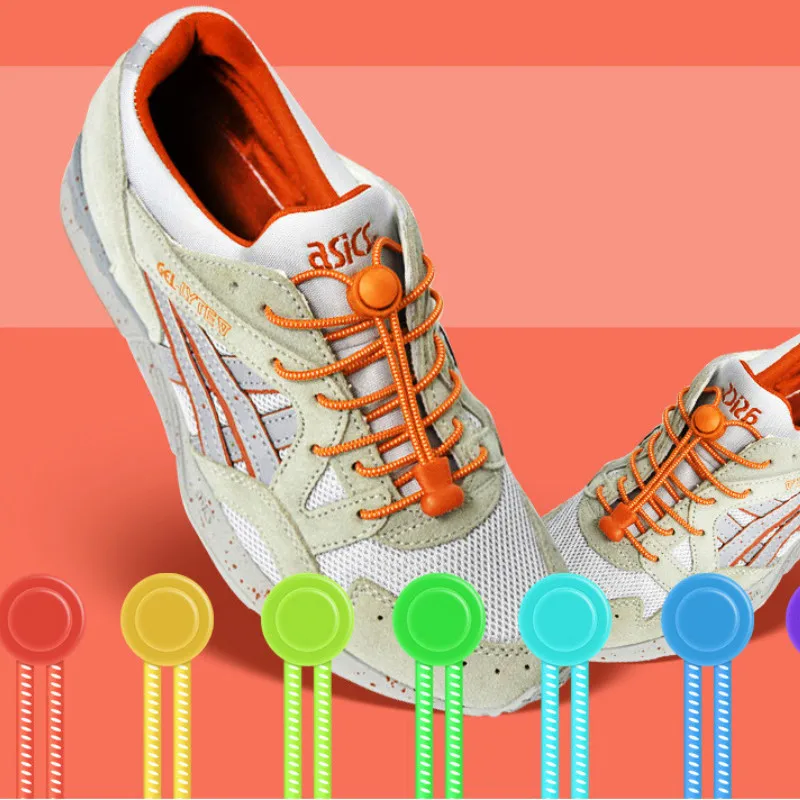 Adult Lazy Elastic Stretching Lock Lace Sneaker ShoeLaces Shoe Laces Shoestrings Fit Running/Jogging/Triathlone | Дом и сад