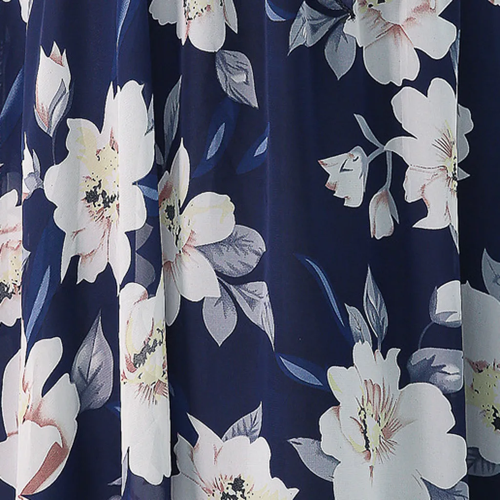 Женская юбка с высокой талией летняя трапециевидная на платформе цветочным