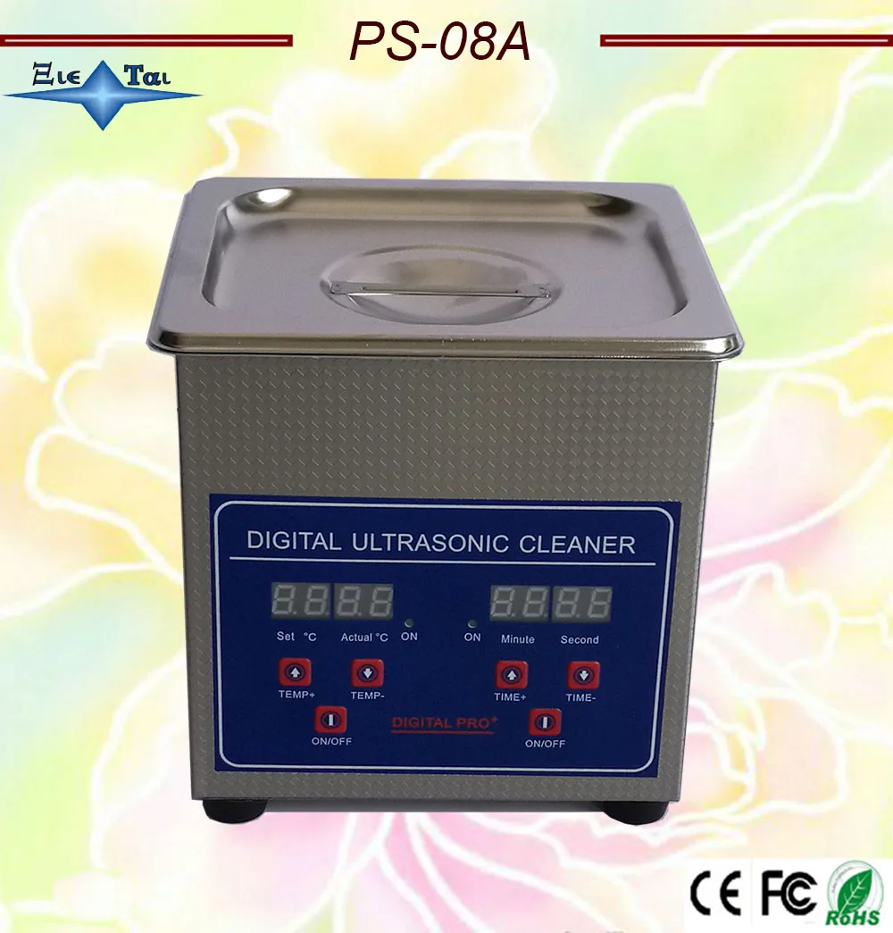 Глобус 110V/220V PS 08A 60W небольшой цифровой ультразвуковой очиститель для 1.3L очков