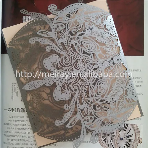 

Wholesale Laser Cut Wedding invitations Cards free shipping by China Post