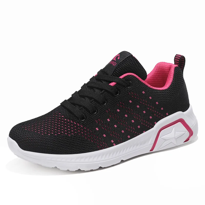 Women Casual Shoes Fashion Breathable Walking Mesh Flat Woman White Sneakers 2019 Tenis Feminino Gym Sport | Обувь