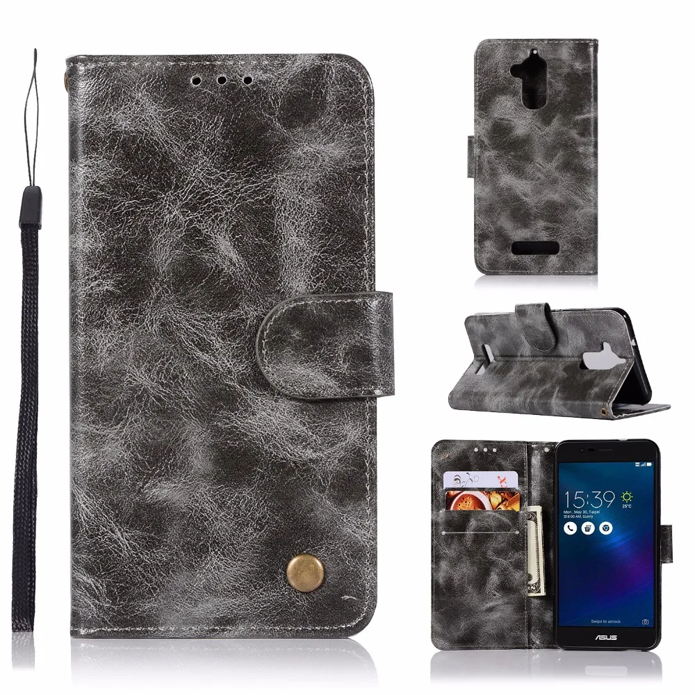 100PCS Retro Book Style Leather Wallet Case Flip Cover for ASUS ZC520TL ZC554KL ZC551KL ZE520KL ZE550KL ZC553KL ZC500TG ZE601KL | Мобильные