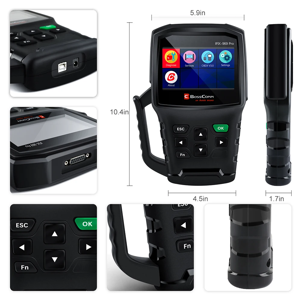 Autek IFIX 969 Pro OBD2 диагностический инструмент полная система автоматического