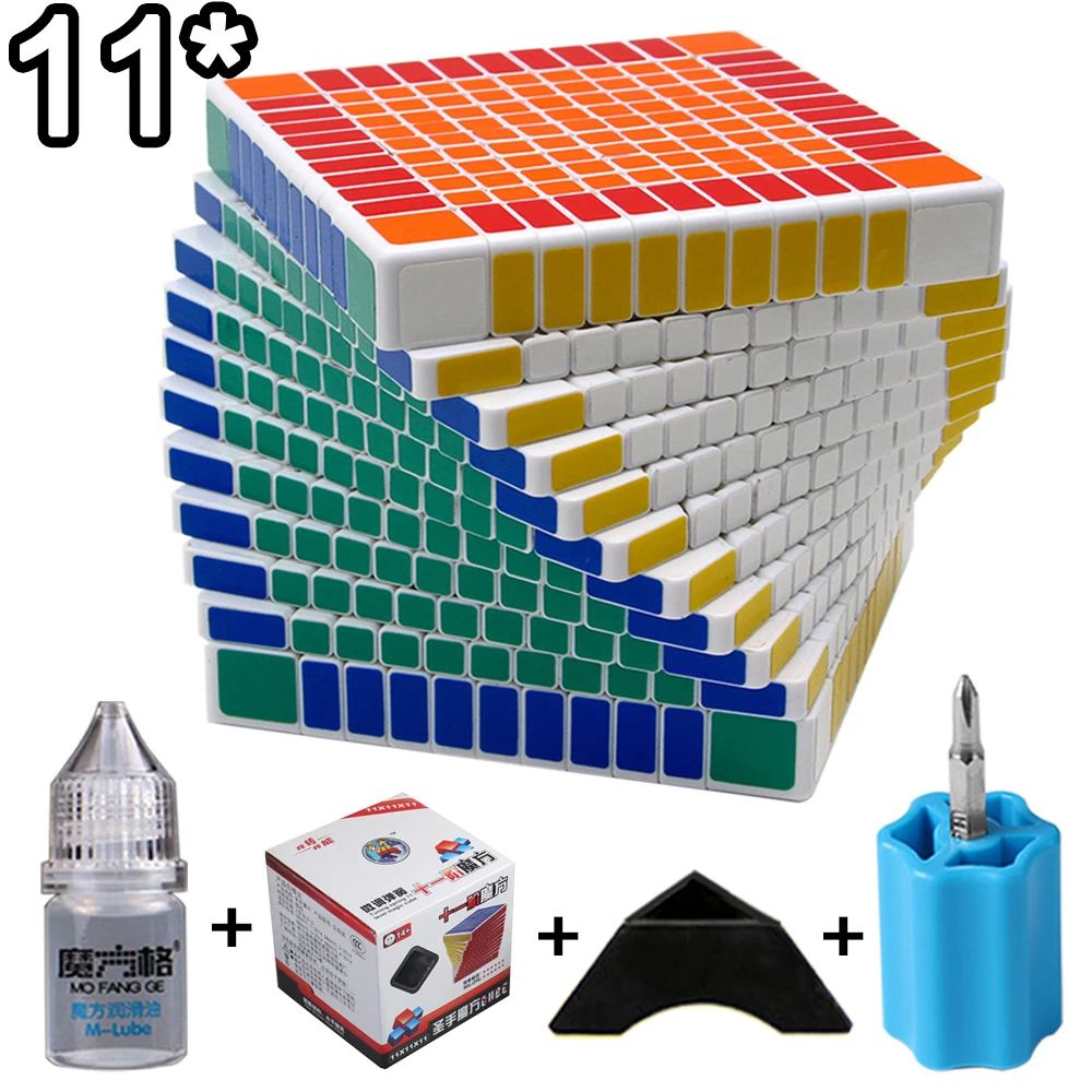 ShengShou 11x11x11 куб скоростной Куб 5 шт. костюм профессиональный куб магический Головоломка Куб игрушки для детей и взрослых подарок