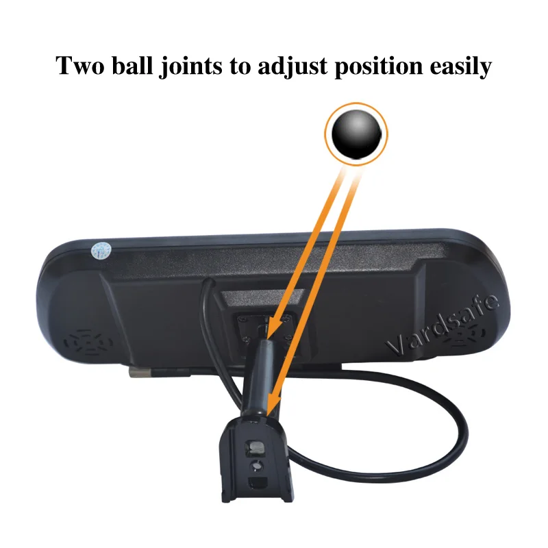 Vardsafe VS8687R Brake Light Reverse Backup Camera &amp 7 Inch Replacement Mirror Monitor for Ford Transit Van (2014-2019) | Автомобили и