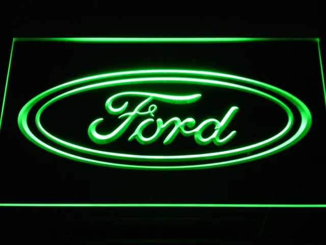 D007 Ford автомобильная светодиодная неоновая вывеска с выключателем 7 цветов