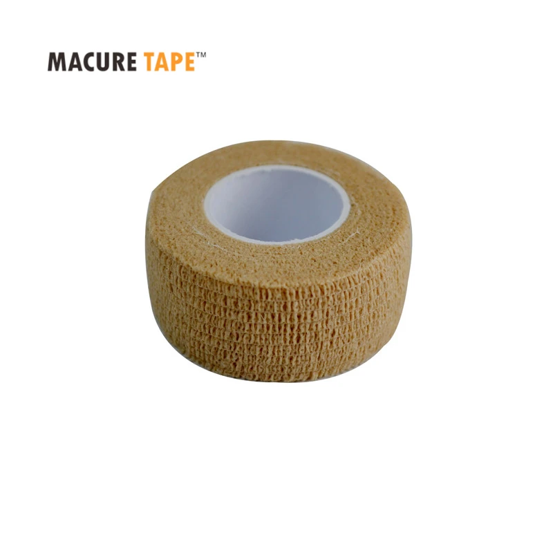 Macure Tape 10 рулонов 2,5 см х 4,5 м кобановая эластичная самоклеящаяся повязка, латексная нежная лента, лента для пальцев