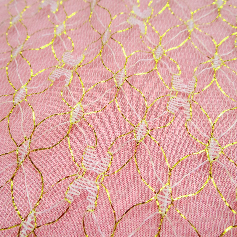 Золотистая сетчатая ткань серебряное свадебное украшение для шитья Тюлевая