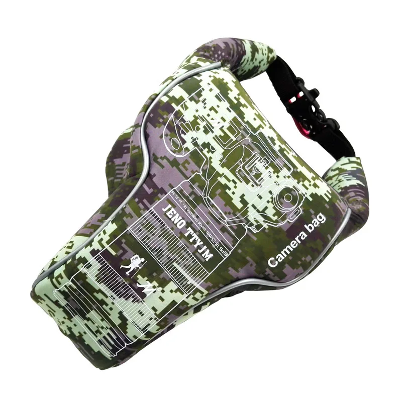 M Cloth Camouflage Водонепроницаемый Quakeproof объектив камеры видео сумка чехол для хранения PU/ткань для Canon Nikon sony Pentax Fujifilm DSLR камеры - Цвет: M Cloth Camouflage