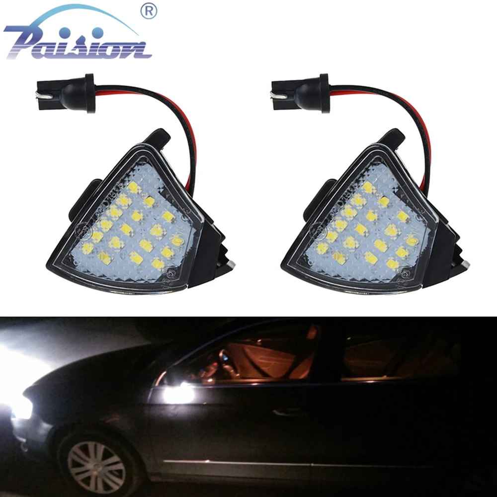 2 светодиодный т. светодиодная подсветка для зеркала VW Passat B6 Golf GTI MK5 MKV Jetta Golf5