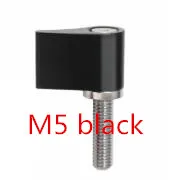 M5 black M4 M5 M6 Мужская Резьба 17 мм длинная Вращающаяся ручка регулируемый винт рычага для большого пальца для DJI Ronin-M Gimbal стабилизатор ручная поворотная ручка - Цвет: M5 black
