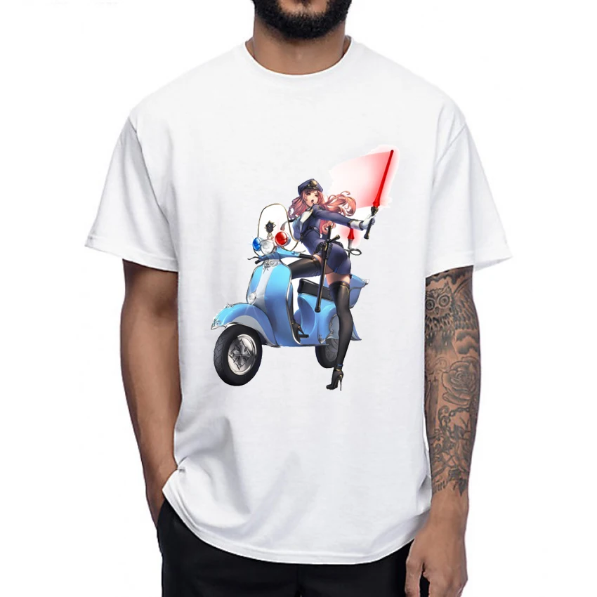 Лидер продаж новая модная винтажная мотоциклетная привлекательная футболка Vespa