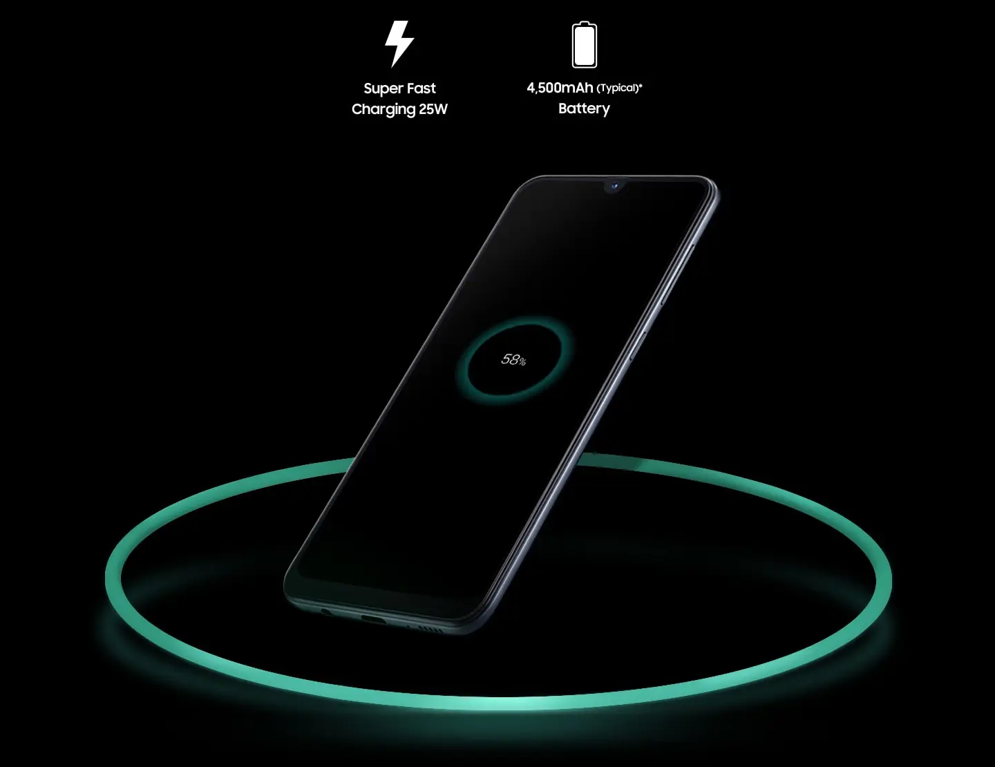 Мобильный телефон samsung Galaxy A70 на весь экран 6,7 дюймов 8 Гб 128 ГБ Восьмиядерный 4500 мАч супер быстрая зарядка 4G мобильный телефон
