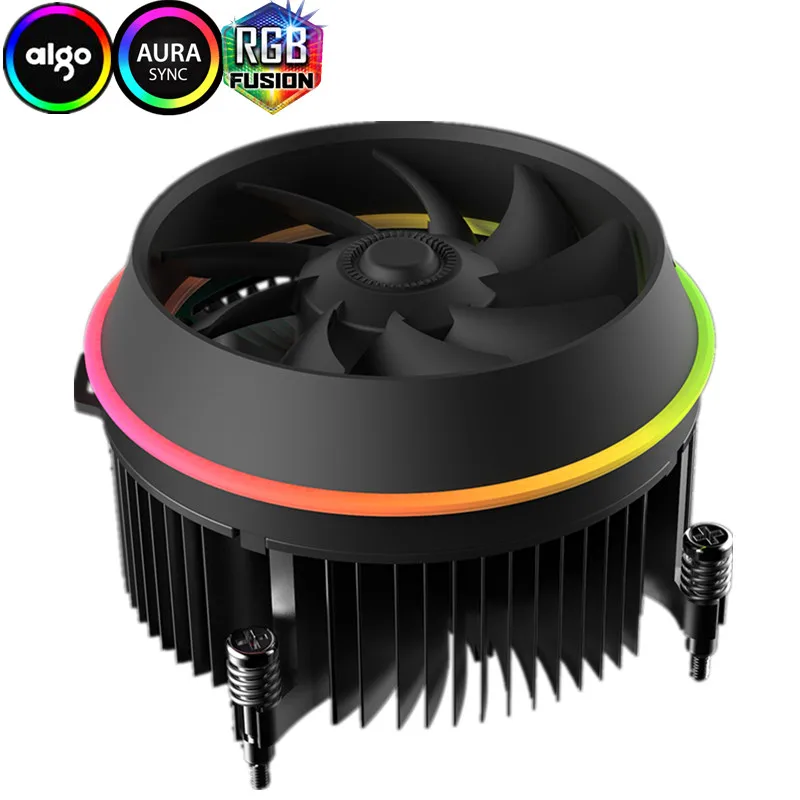 RGB colorful Кулер для процессора darkflash shadow AURA SYNC 3 p-5 V TDP 280W PWM 4pin двойное кольцо LED RGB вентилятор Радиатор кулер для intel LGA 115x - Цвет лезвия: RGB colorful