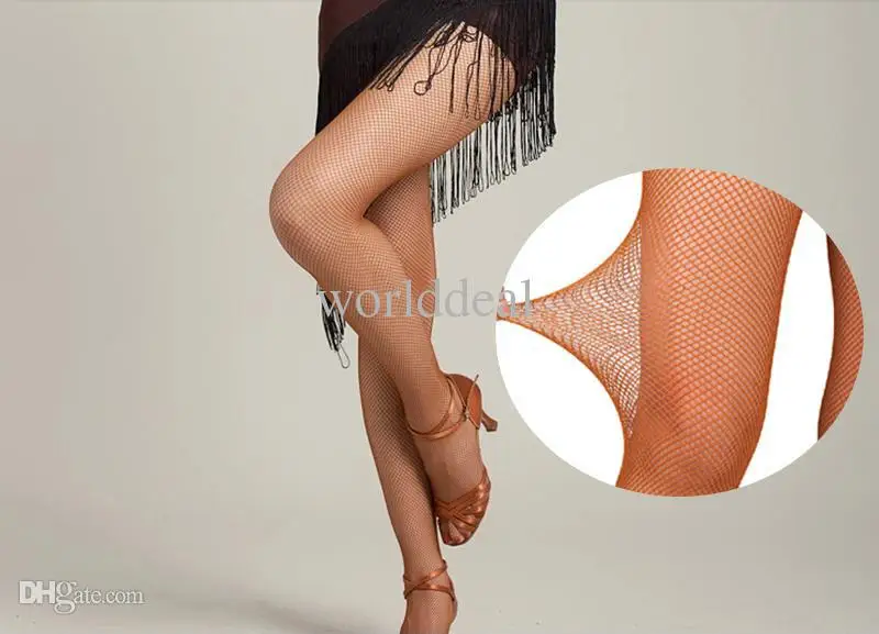 Женские чулки в сеточку для латиноамериканских танцев тонкие сетчатые сетку