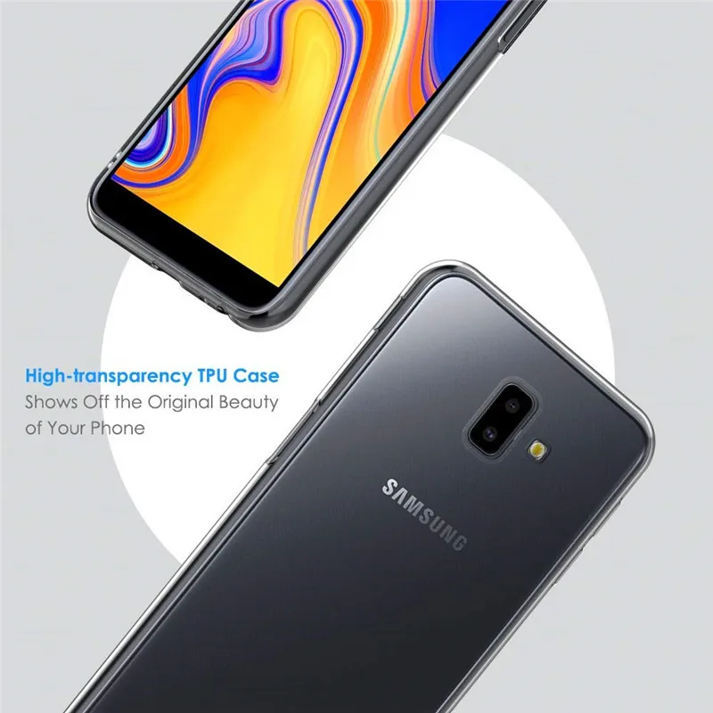 Для Samsung Galaxy J6 Plus Чехол J6Plus чехол Мягкая силиконовая задняя крышка для J610F J610 SM-J610F |