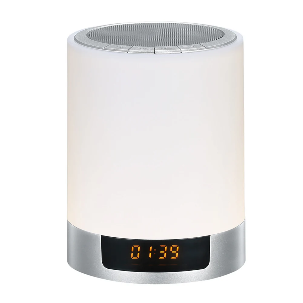 Mini Subwoofer Portable Handsfree Bluetooth Speaker Music Player LED Light Wireless Stereo Alarm Clock Gift Fashion Color Change |