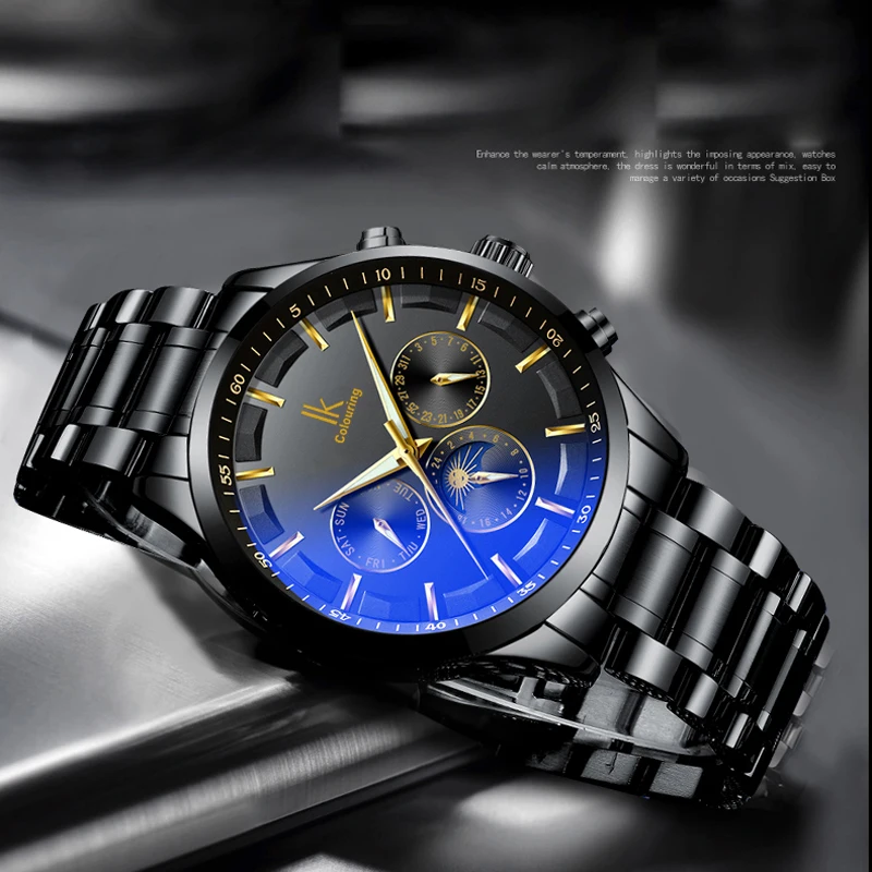 Мужские часы IK окрашенные Роскошные автоматические с автоподзаводом