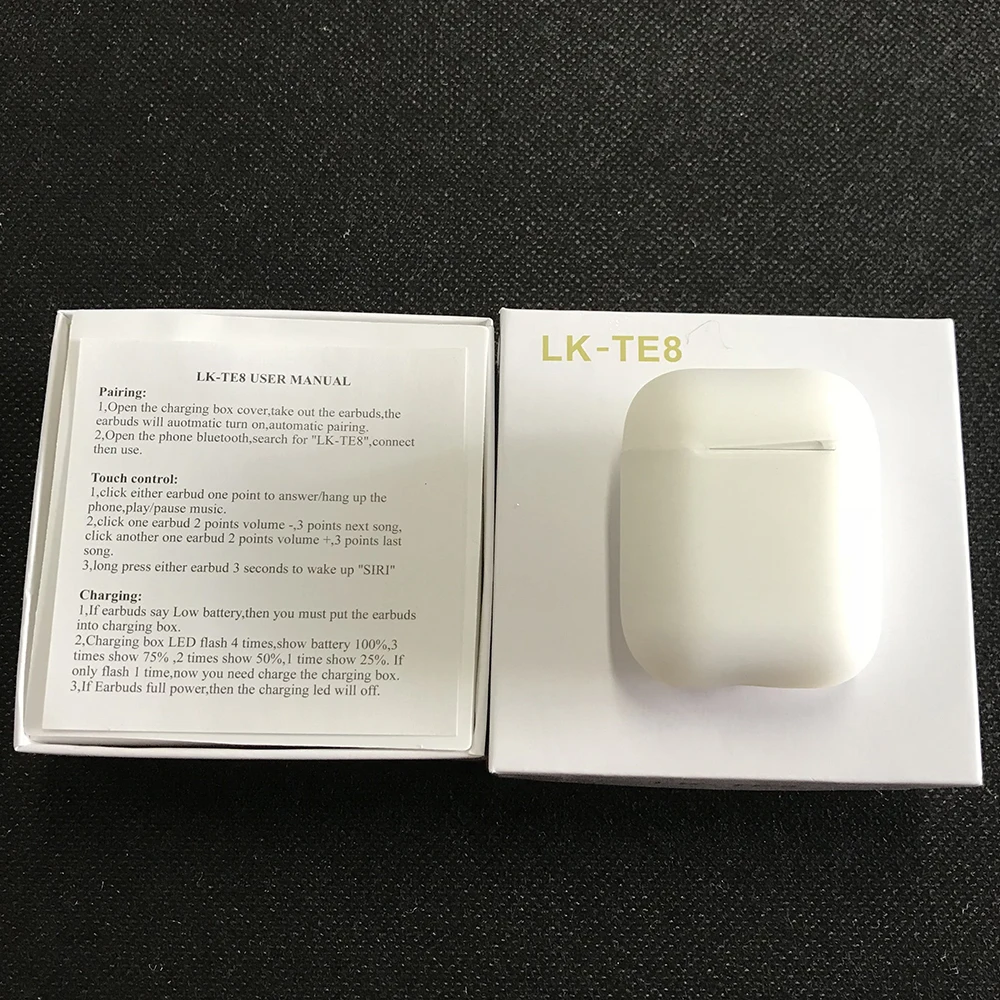 Новые наушники LK-TE8 LK TE8 LKTE8 TWS наушники Pk i10 tws Touch Беспроводные Bluetooth 5,0 для всех смартфонов
