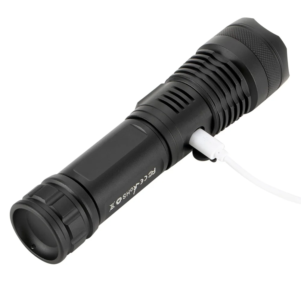AloneFire H002 XHP50 светодиодный светильник-вспышка, конвой, объектив, мощный аккумулятор 26650, тактический светодиодный светильник-вспышка с поворотным зумом, светодиодный фонарь