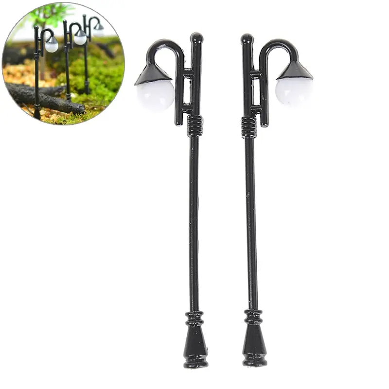 3 шт. металлические фонари для двора модель улиц лампа моделирования