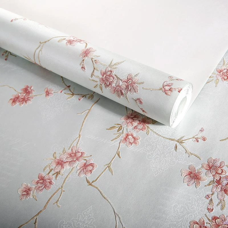 Обои для спальни в пасторальном стиле маленькие цветочные нетканые материалы