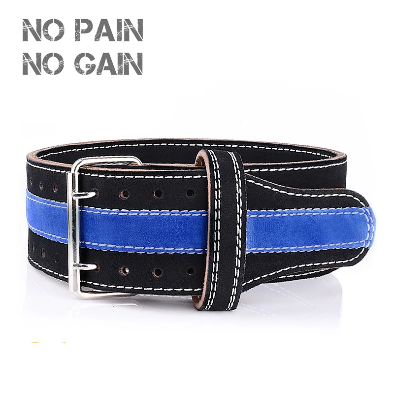 No Pain no gain Вес приводного ремня пять натуральной кожи защиты тренажерный зал