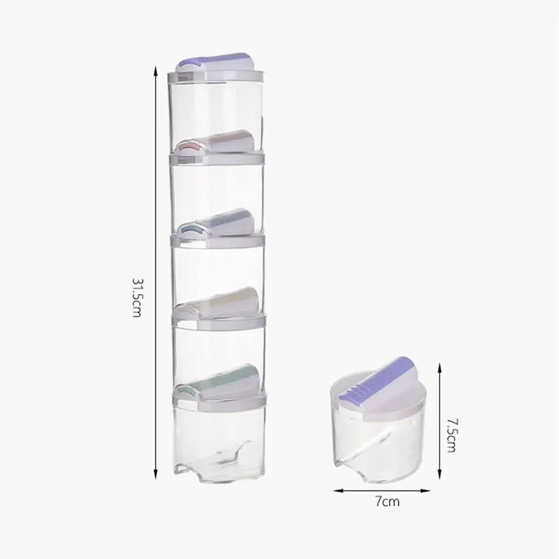 5 шт. контейнер для приправ чеснока соевого соуса |