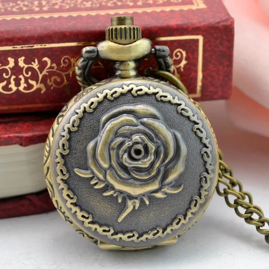 Мужские Винтажные бронзовые часы Reloj bolsillo карманные с цепочкой лучшие подарки