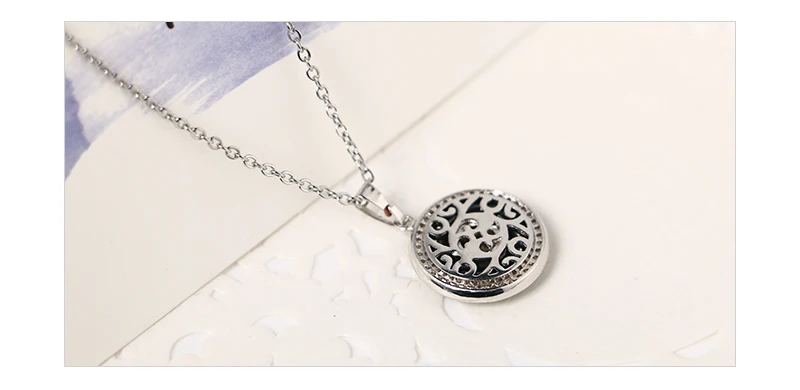 New Round Women Jewelry Set Shining Crystal Silver Metal Pendants Necklaces Black Ceramic Drop Earrings Vintage Fashion Jewelry