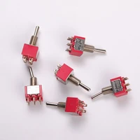 square red miniature toggle switch twisted head rocker switch high quality power switch foot with welding terminal durable