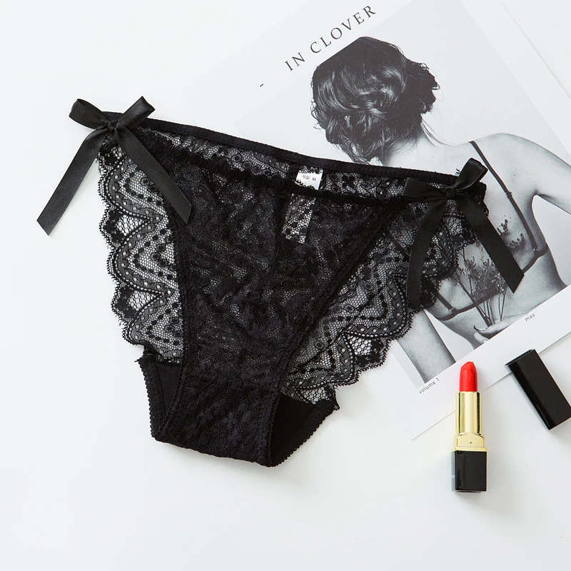 Кружево хлопок промежность трусики женские пикантные umderwear кружевные трусы для