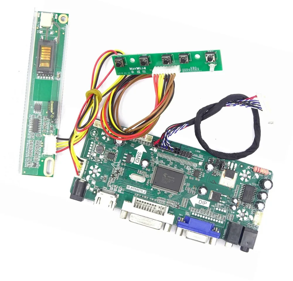Для LP154W01(TL)(A2)/(TL)(A3) панель экрана 1280X800 15," M. NT68676 HDMI DVI VGA lcd DIY комплект контроллера платы