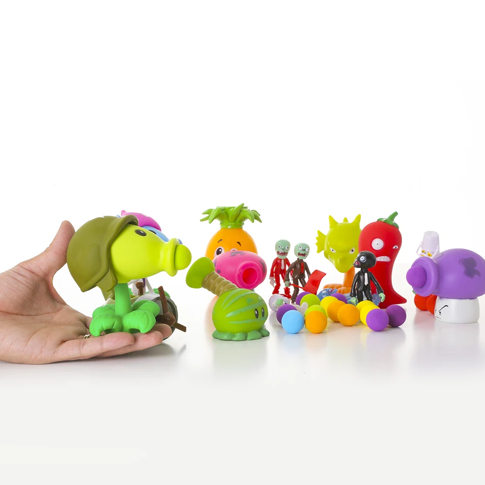 2019 Растения против Зомби Peashooter ПВХ фигурка модель игрушки подарки для детей