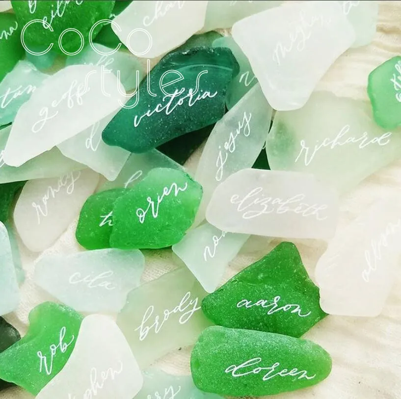 Cocostyles Заказные красивые нестандартные морские стеклянные каменные открытки с