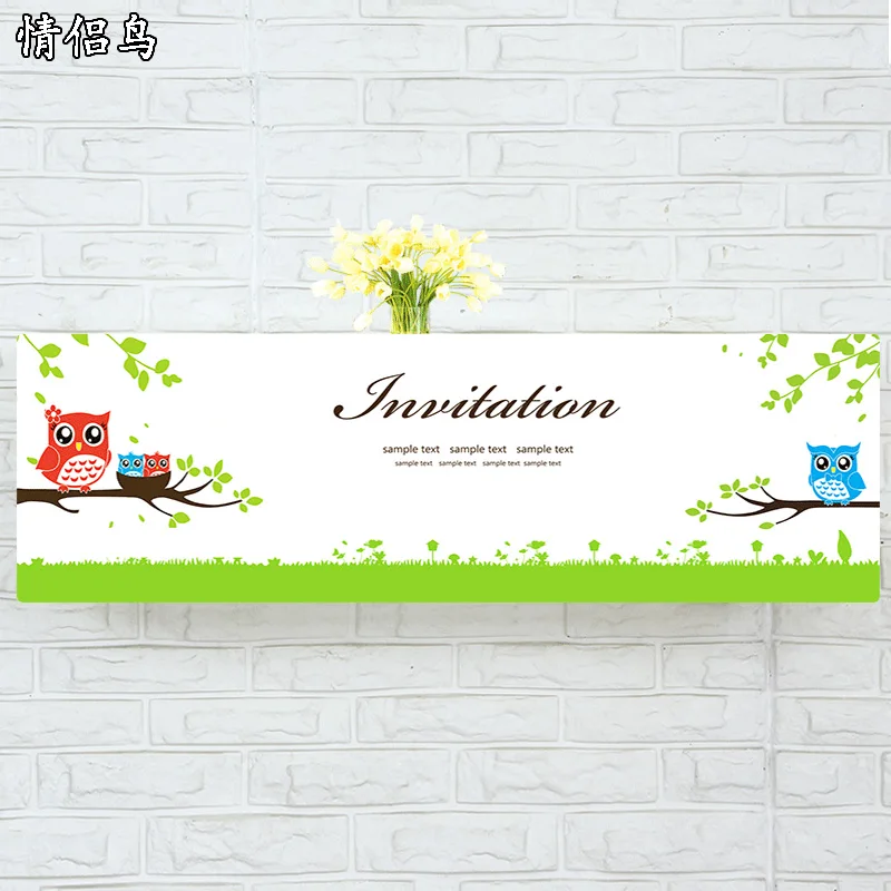 

Indoor Air Conditioner Cover Wall Mounted Decorative Hood Embroidery 74 79 81 83 86 89 95 105 x 30 x 20cm Owl White Green