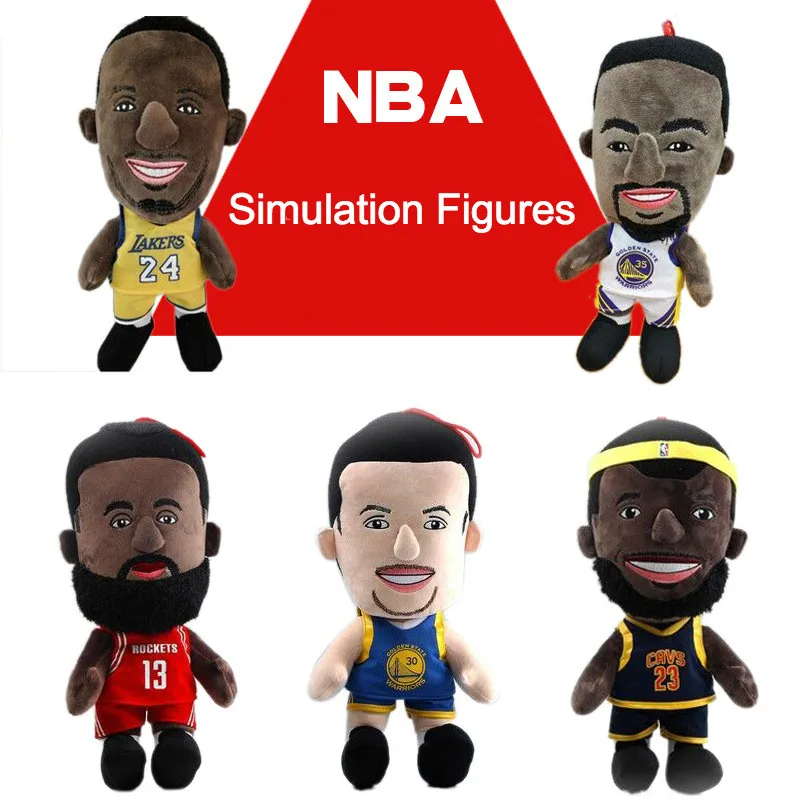 26 см pp Хлопок баскетбол NBA звезда Джеймс Кобе Купер Дюрант Харпер плюшевые игрушки