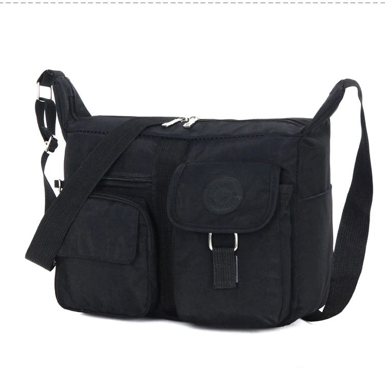 Black Handbag Роскошная брендовая сумка, Повседневная сумка-мессенджер, Диагональная Сумка на плечо, унисекс, высокое качество, маленькая школьная сумка, сумка на одно плечо - Цвет: Black Handbag