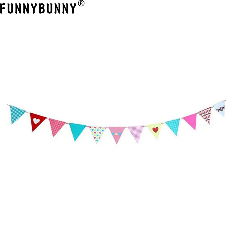FUNNYBUNNY милый День Рождения флаг день рождения тянуть цветок Установите на Вымпел