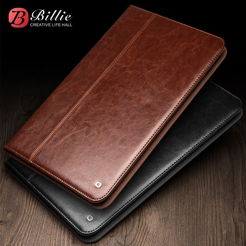 Fashion Business Genuine Leather Case for iPad Pro 12.9 2018 Ultra Thin Luxury Handmade Stand Cover for Apple ipad pro 11 inch