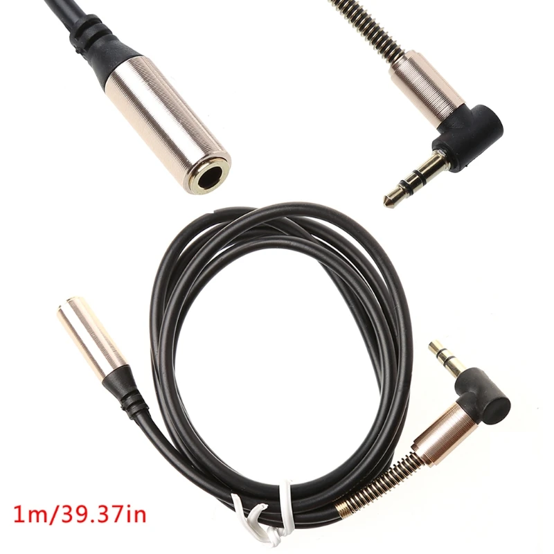 1M 3.5MM Jack 90 Degree Right Angle Male To Female Audio Stereo Aux Cable Cord | Электроника