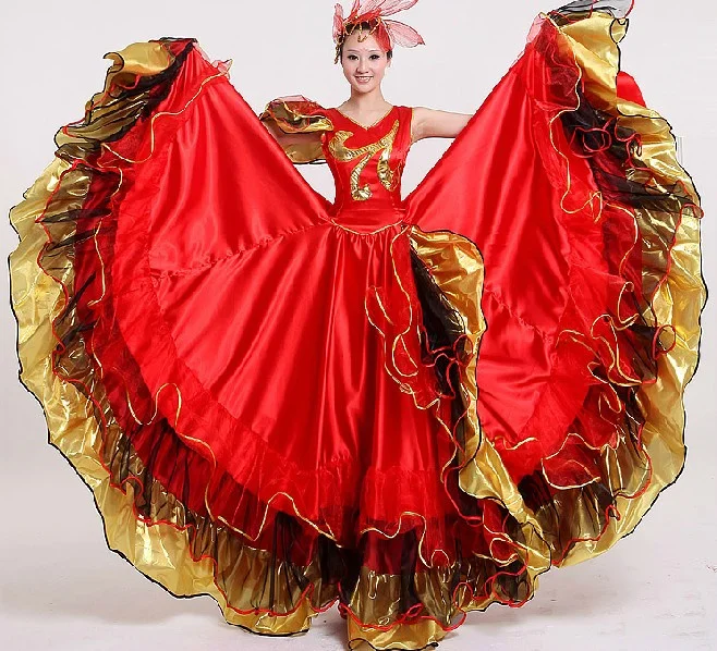 Женское танцевальное платье для фламенко взрослых Paso Doble костюм девочки платья