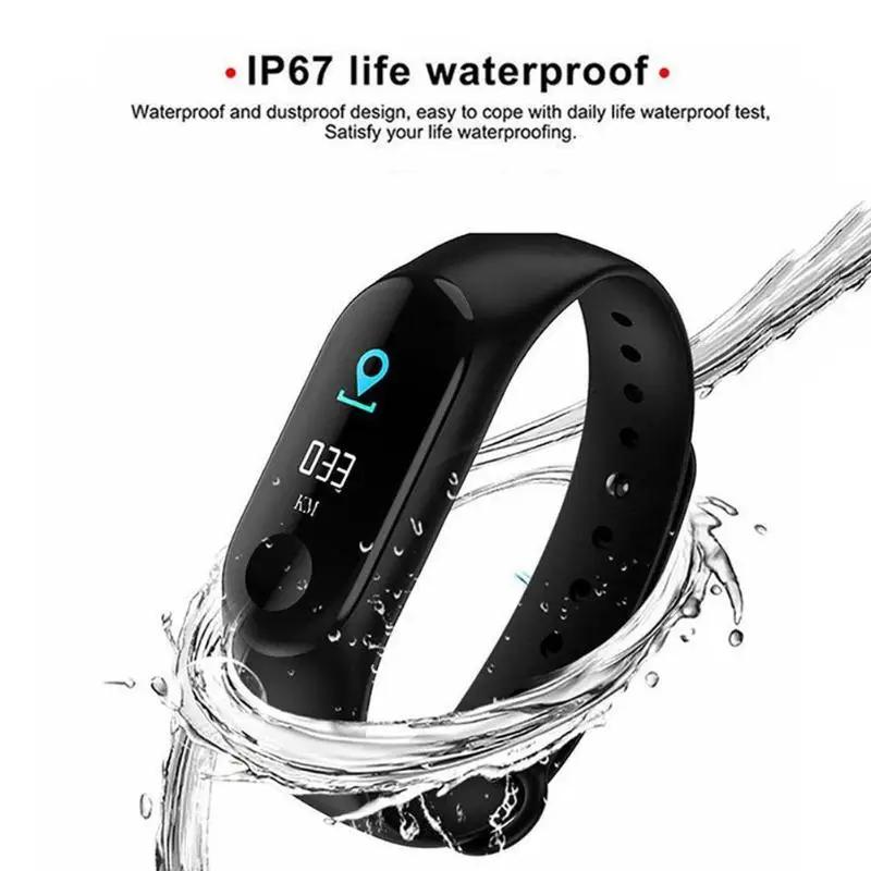 M3 Smartband фитнес-трекер Смарт-часы умный Браслет кровяное давление монитор сердечного ритма водонепроницаемый смарт-браслет PRO браслет