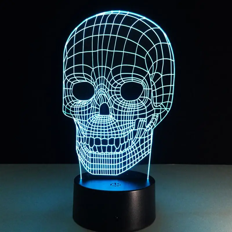 3D лампа видимого света эффект сенсорный выключатель и Дистанционное управление