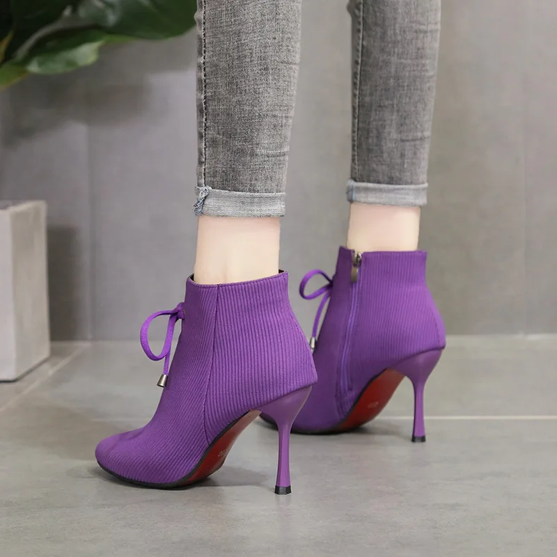 Женские ботинки 2019 г. новые вельветовые сапоги и сапоги. | Обувь